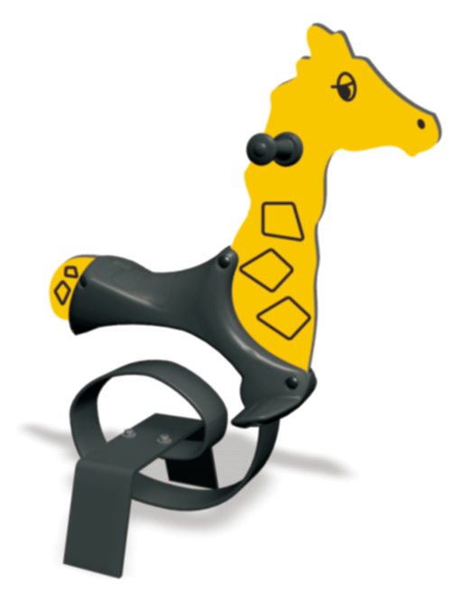 PE plate spiral spring rocking horse